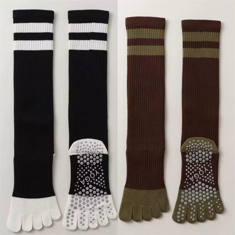 Hawecc | Indoor Mid-Calf Grip Socks for Women’s Fitness