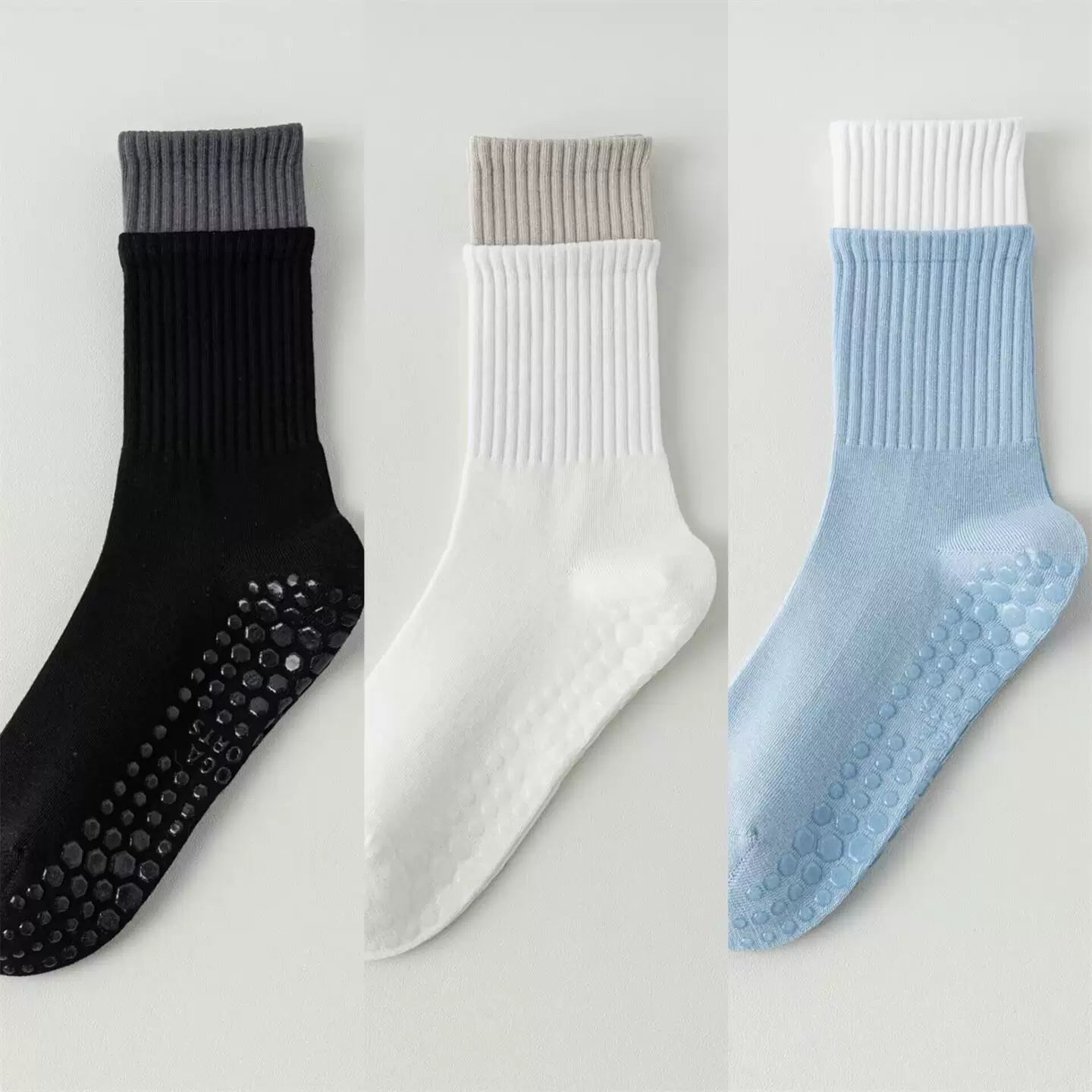 Hawecc | Women’s Non-Slip Split-Toe Socks for Pilates and Yoga