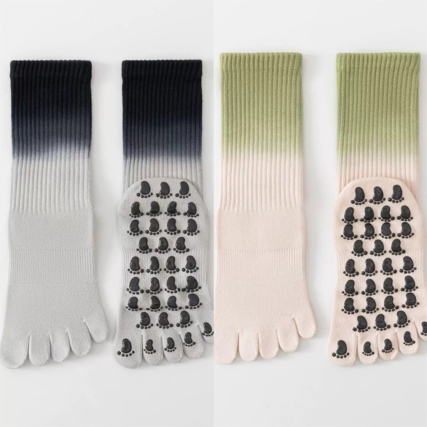 Hawecc | Mid-Calf Professional Yoga Socks for Women with Grip