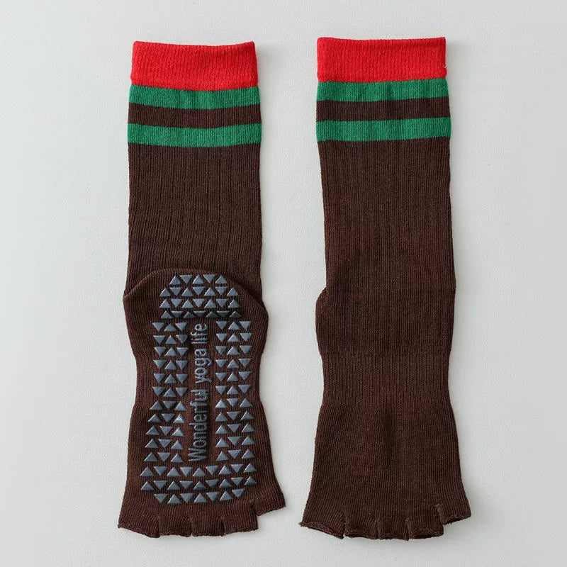 Hawecc | Women’s Professional Mid-Calf Socks for Indoor Floor Workouts