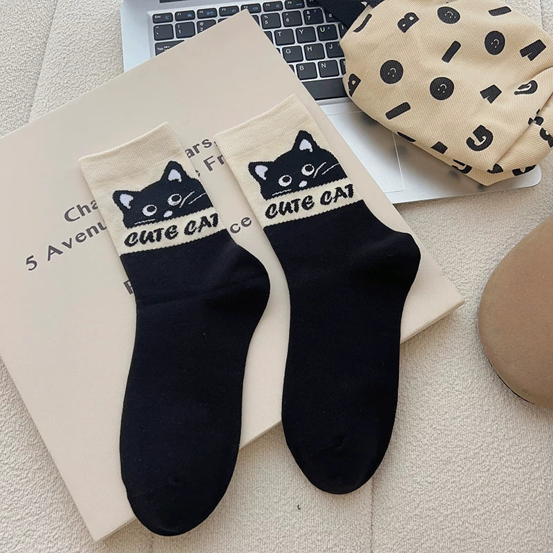 Hawecc | Mid-Calf Non-Slip Socks for Pilates and Yoga