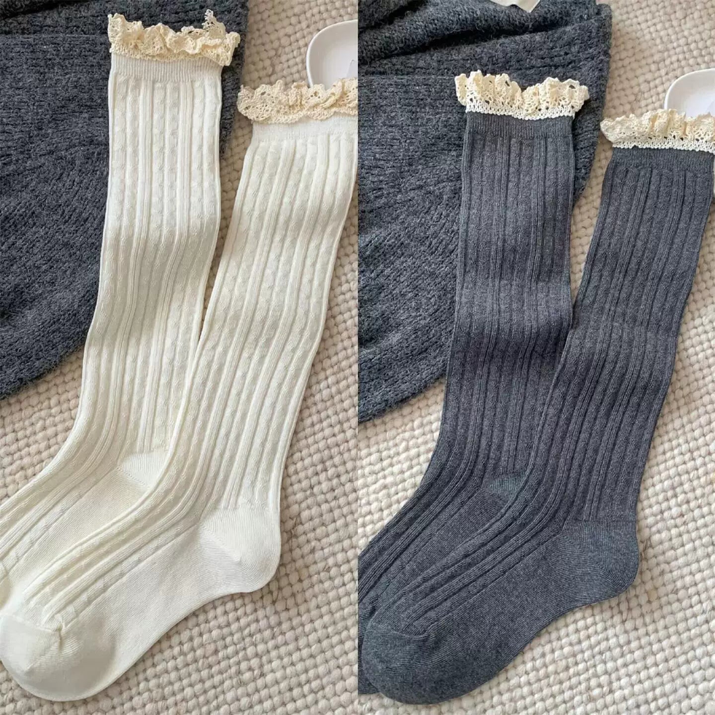 Hawecc | Mid-Calf Grip Socks for Women’s Pilates and Yoga