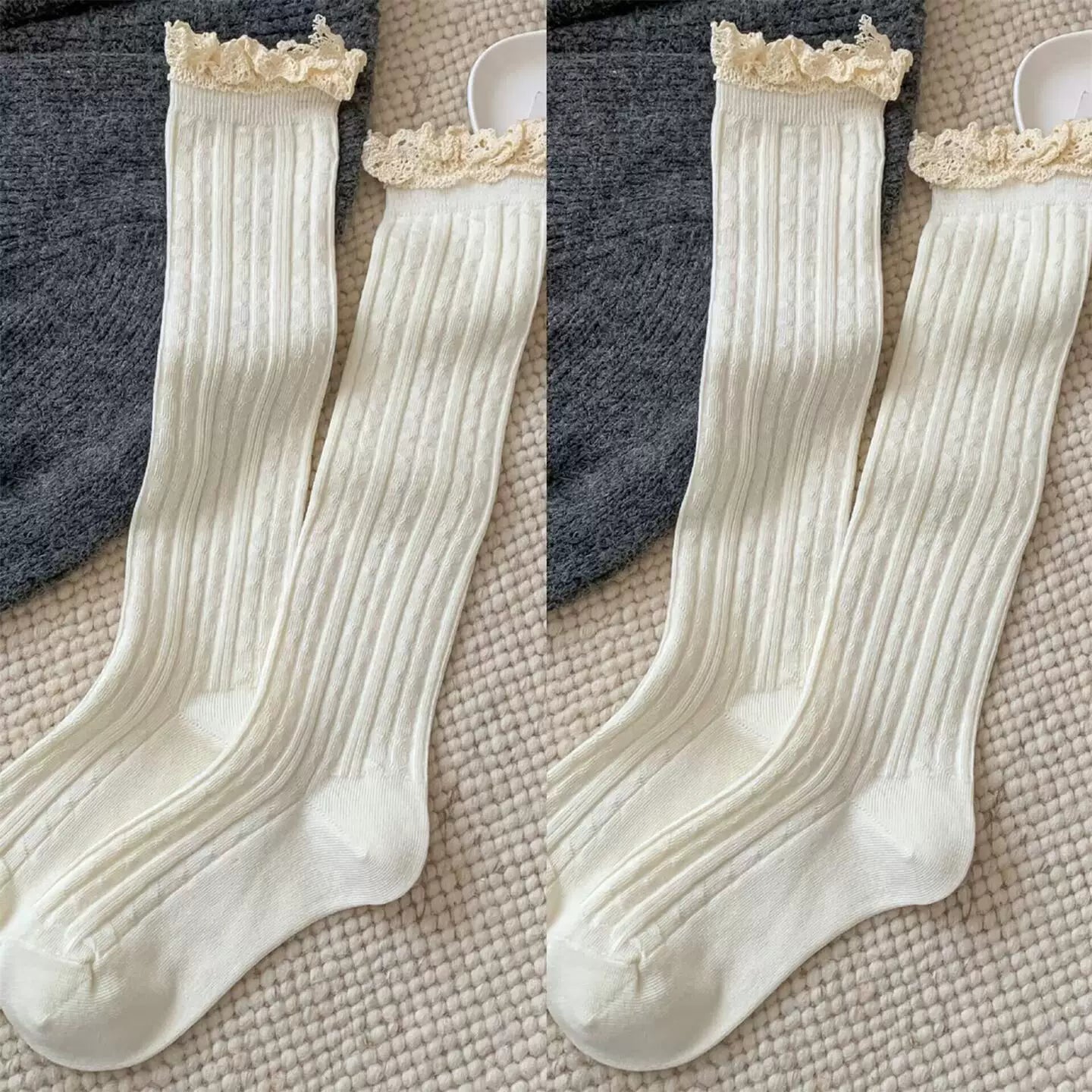 Hawecc | Mid-Calf Grip Socks for Women’s Pilates and Yoga