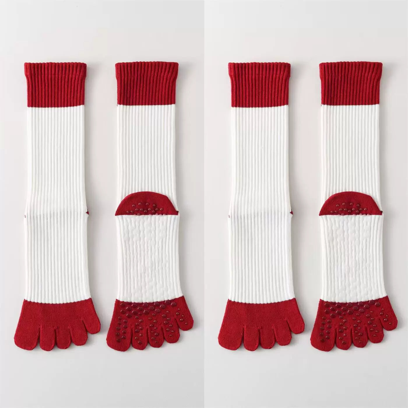 Hawecc | Non-Slip Split-Toe Socks for Women’s Mid-Calf Fitness