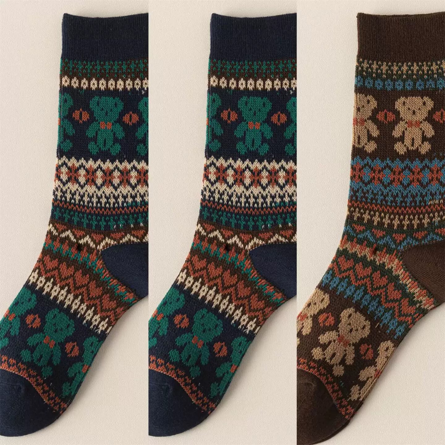 Hawecc | Split-Toe Mid-Calf Socks for Home and Studio Fitness