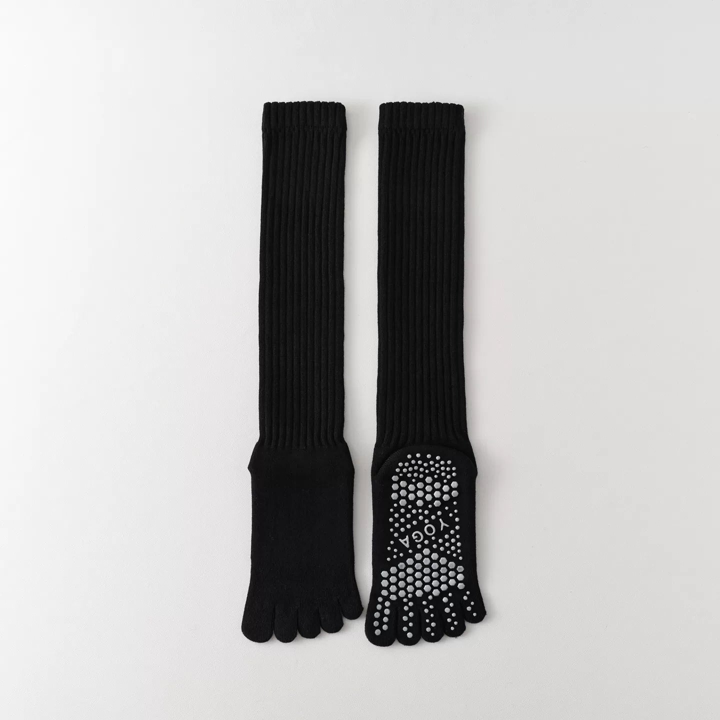 Hawecc | Indoor Split-Toe Mid-Calf Socks for Yoga
