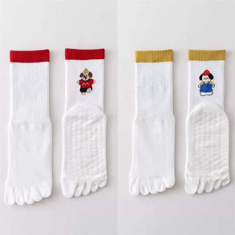 Hawecc | Split-Toe Grip Socks for Women’s Indoor Fitness