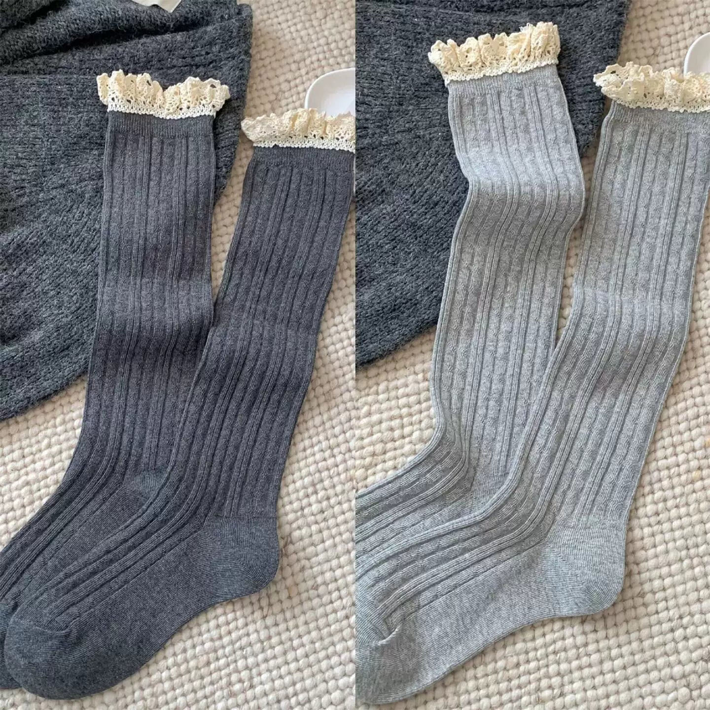 Hawecc | Mid-Calf Grip Socks for Women’s Pilates and Yoga