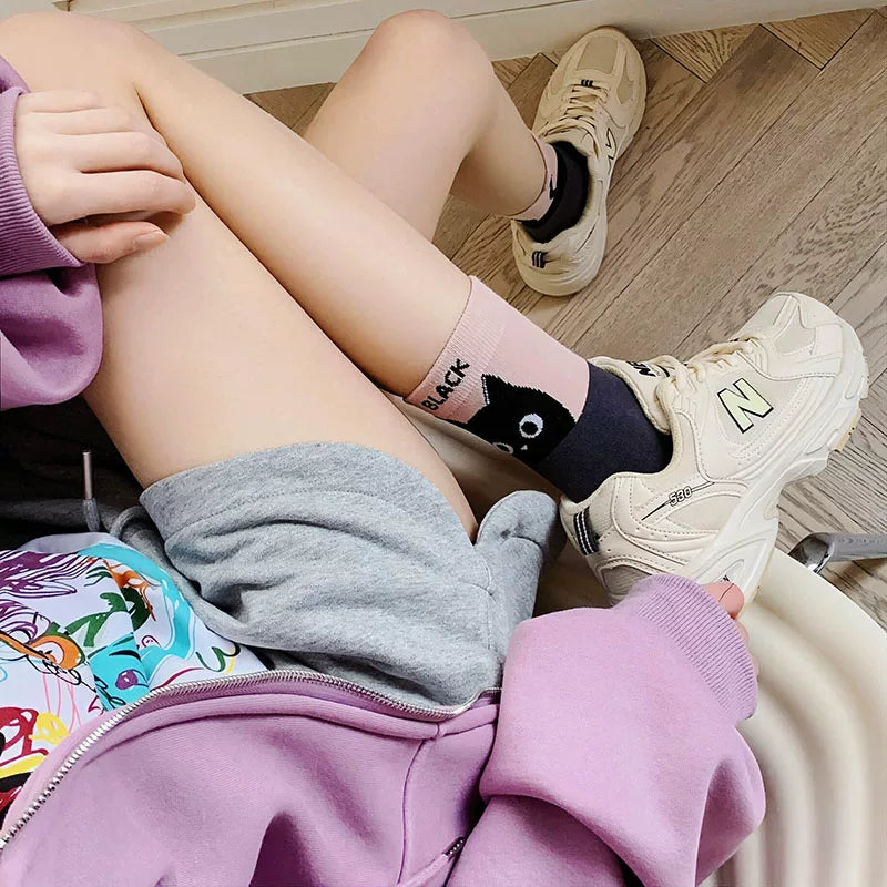 Hawecc | Mid-Calf Non-Slip Socks for Pilates and Yoga