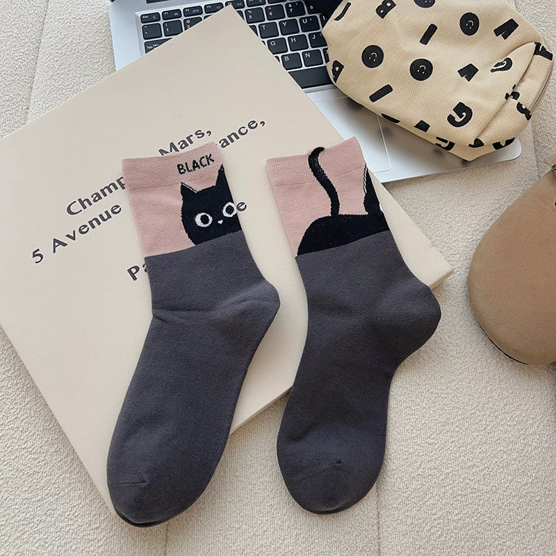 Hawecc | Mid-Calf Non-Slip Socks for Pilates and Yoga