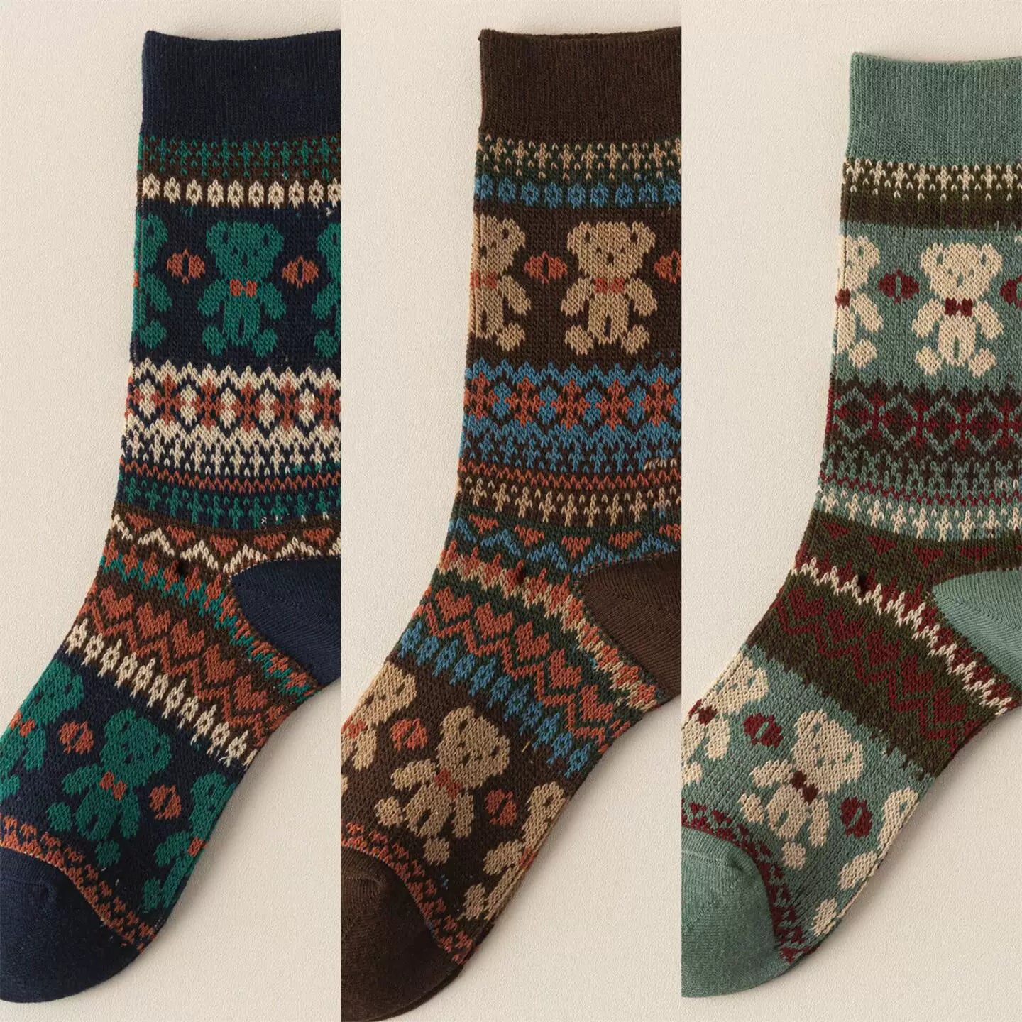 Hawecc | Split-Toe Mid-Calf Socks for Home and Studio Fitness