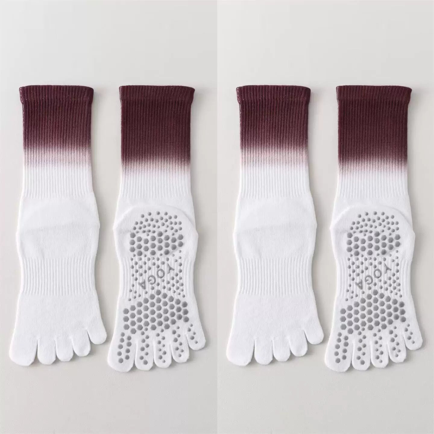 Hawecc | Women’s Non-Slip Split-Toe Fitness Socks