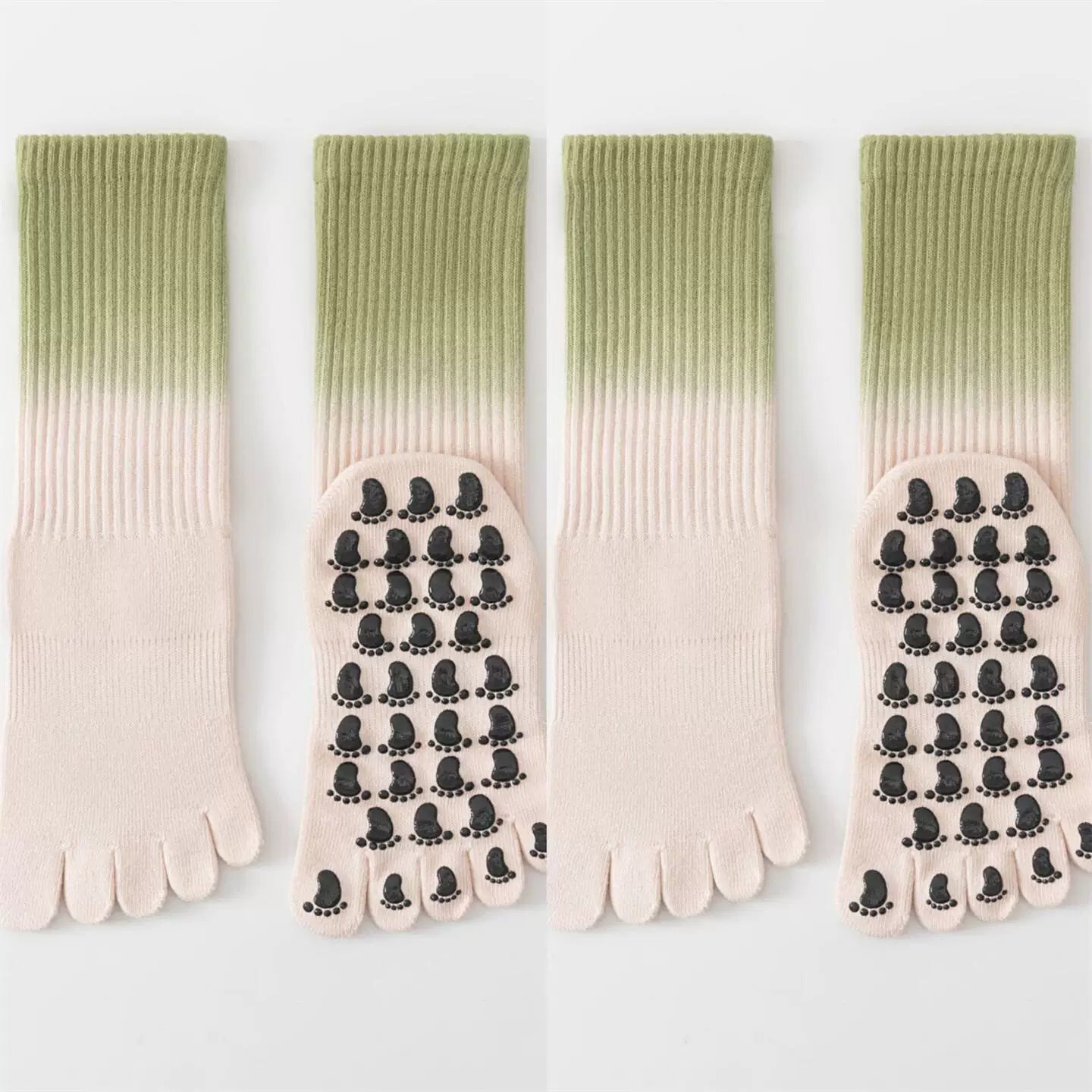 Hawecc | Mid-Calf Professional Yoga Socks for Women with Grip