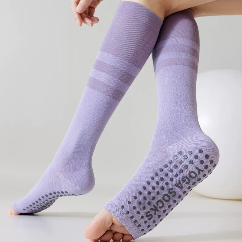 Hawecc | Professional Mid-Calf Non-Slip Pilates Socks
