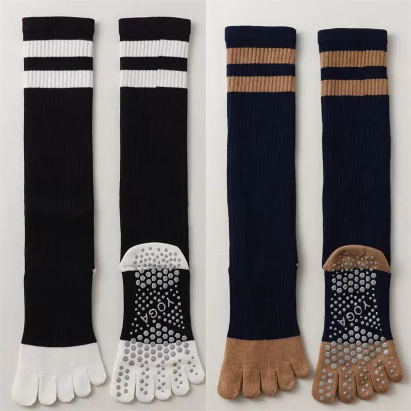 Hawecc | Indoor Mid-Calf Grip Socks for Women’s Fitness