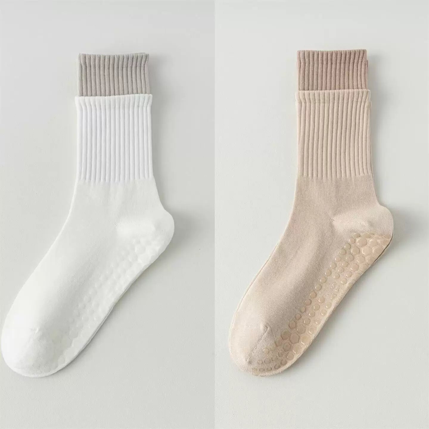 Hawecc | Women’s Non-Slip Split-Toe Socks for Pilates and Yoga