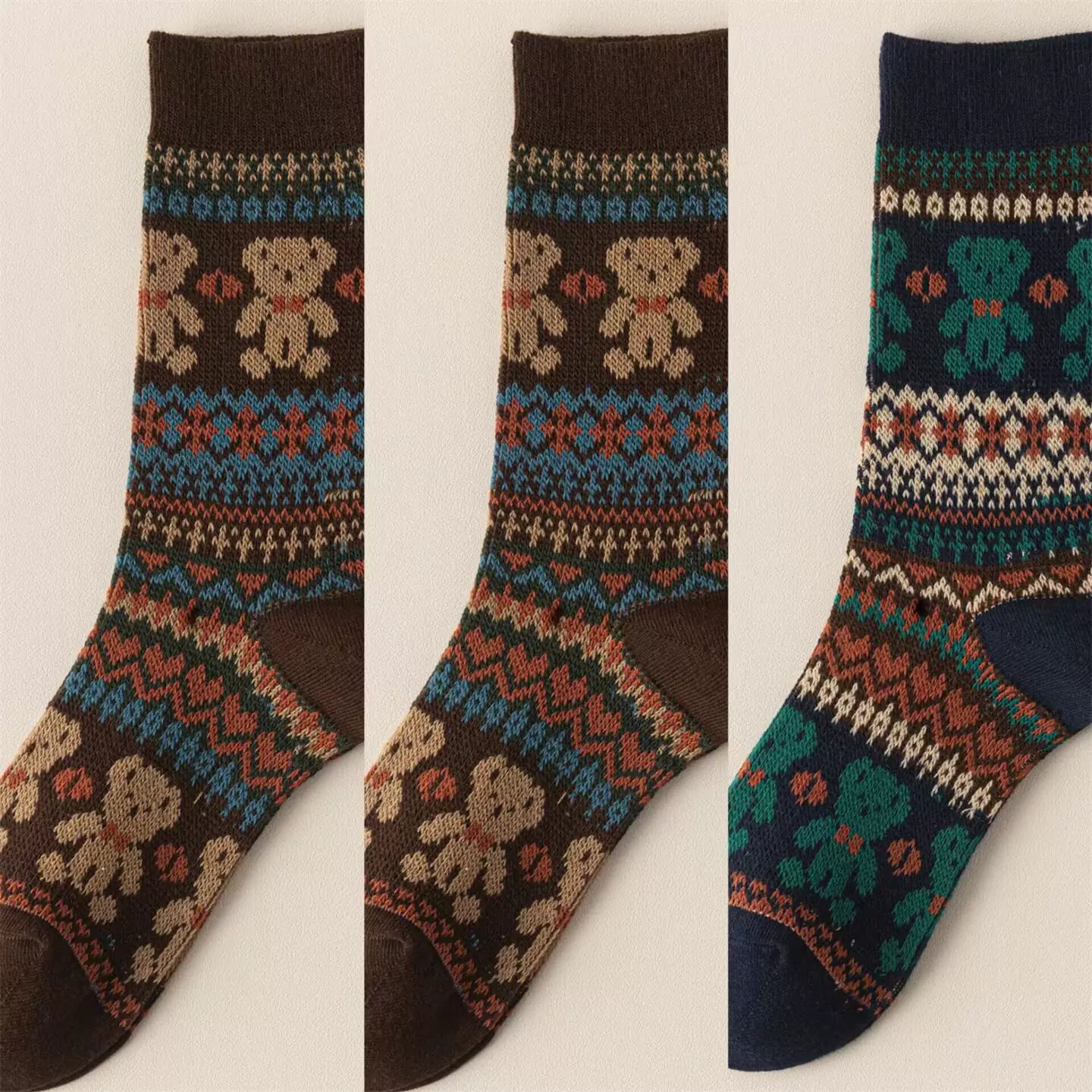 Hawecc | Split-Toe Mid-Calf Socks for Home and Studio Fitness