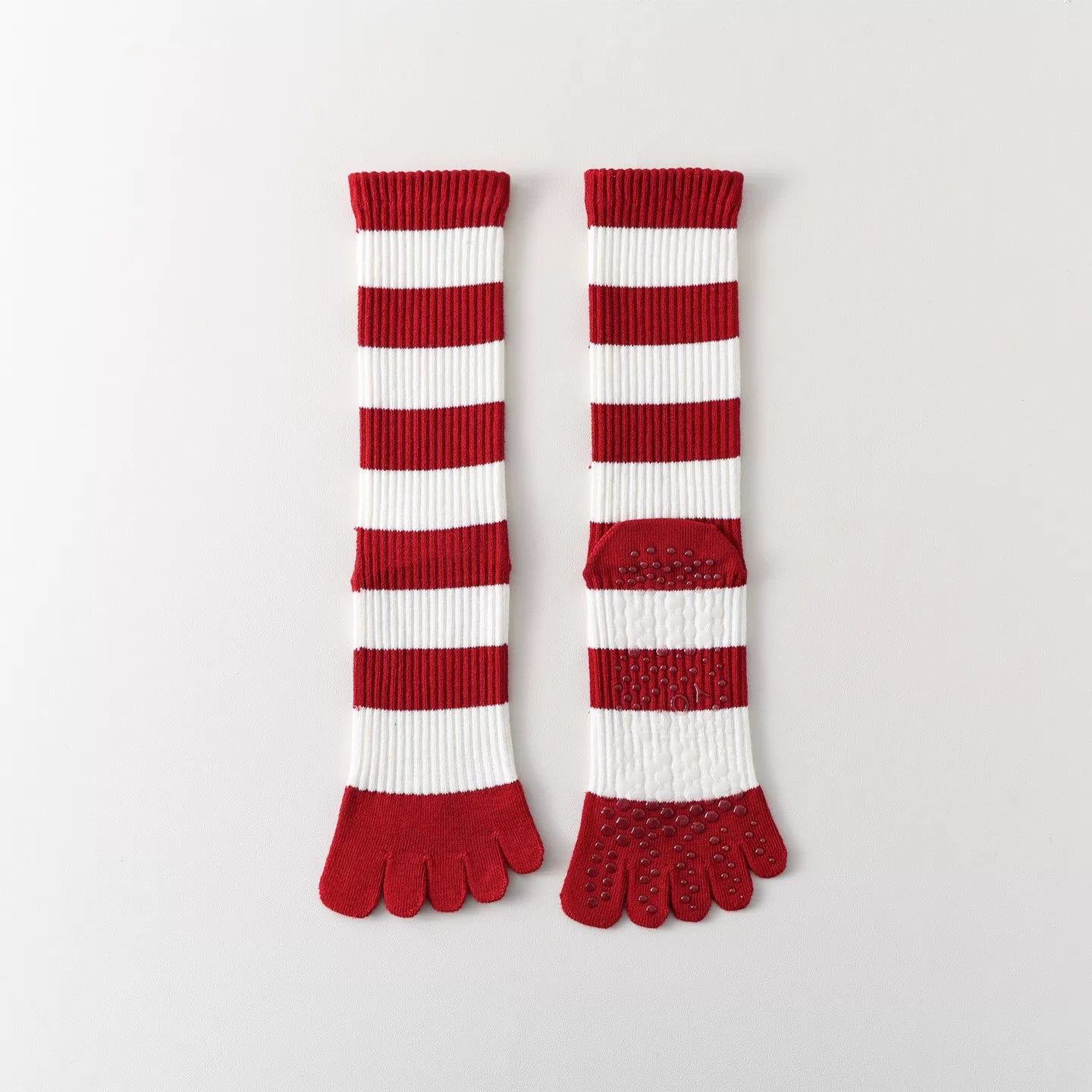 Hawecc | Non-Slip Split-Toe Socks for Women’s Mid-Calf Fitness