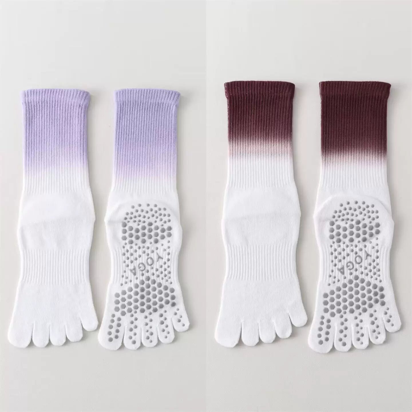 Hawecc | Women’s Non-Slip Split-Toe Fitness Socks