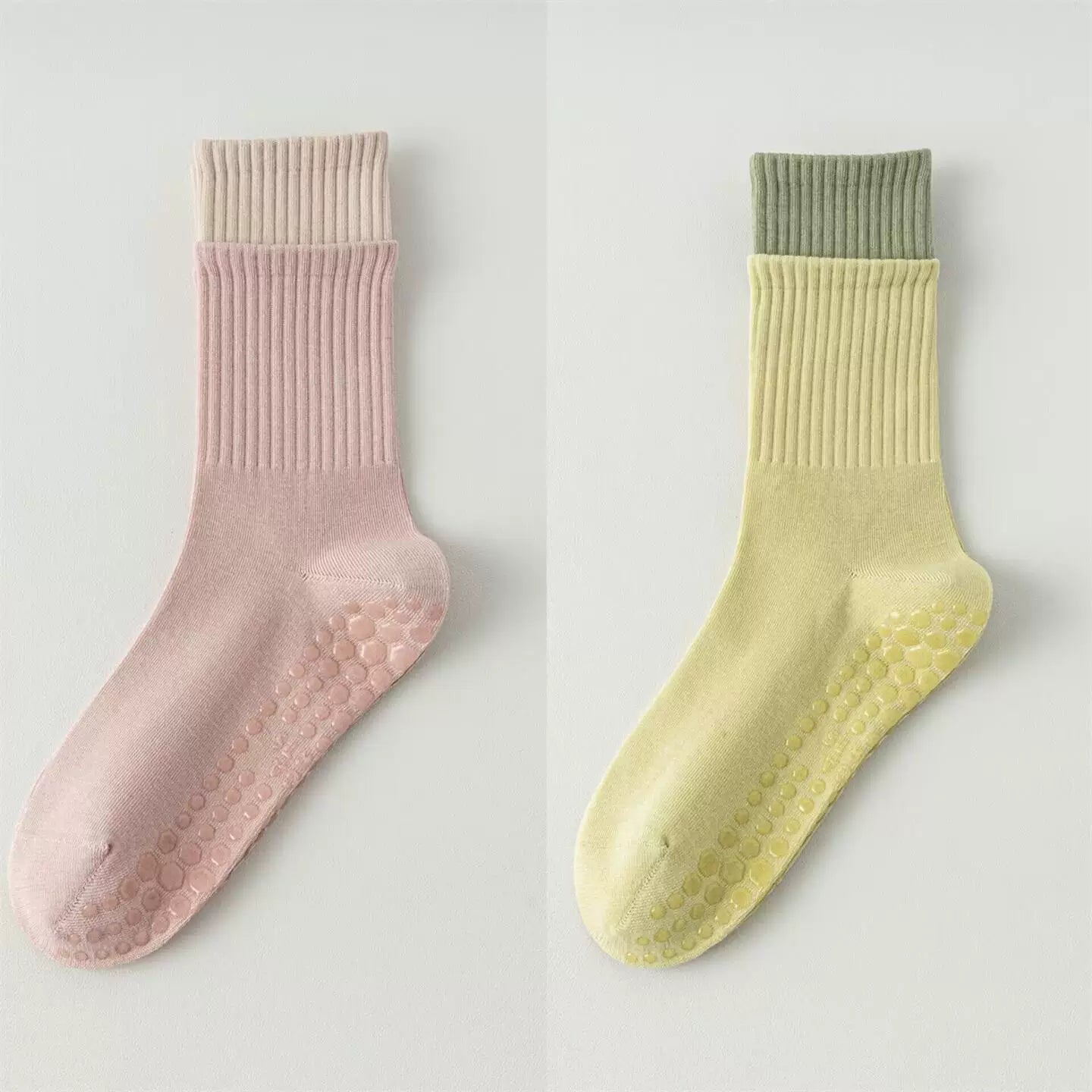 Hawecc | Women’s Non-Slip Split-Toe Socks for Pilates and Yoga