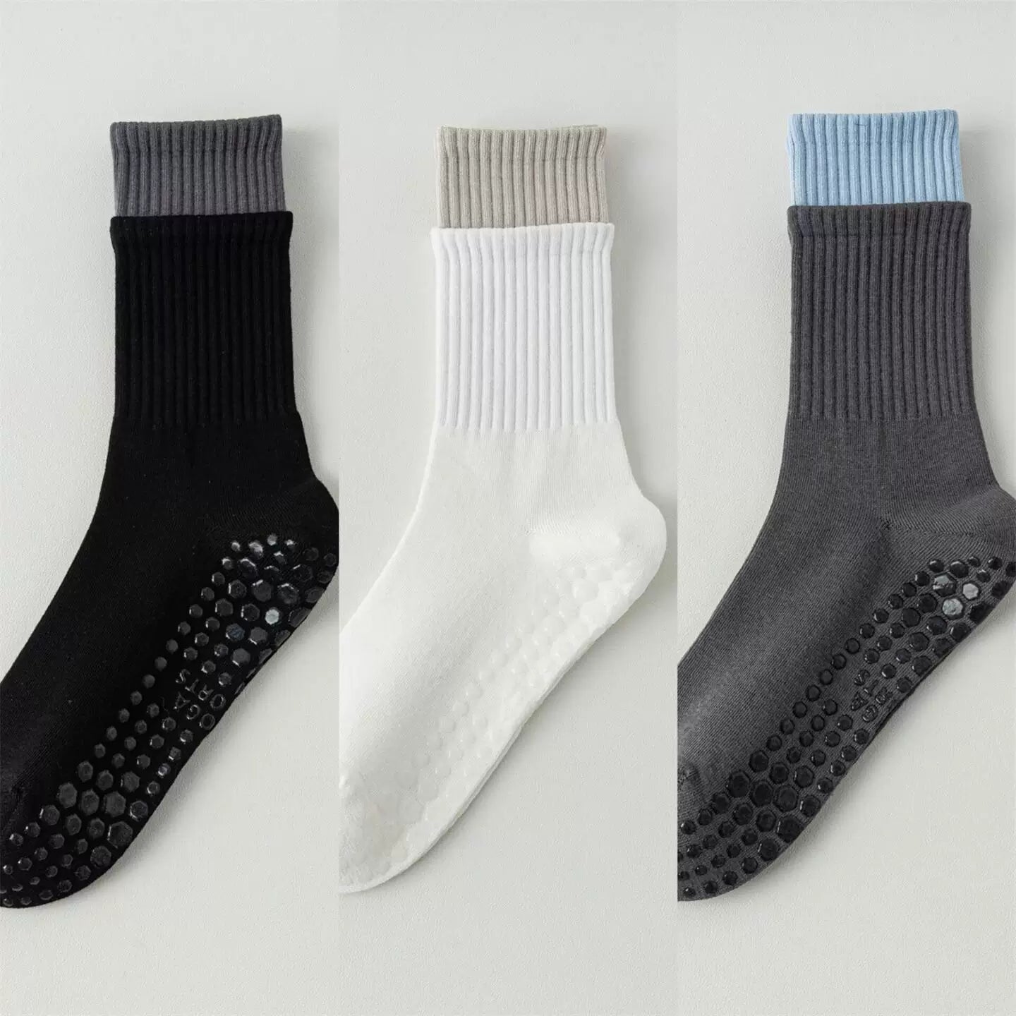 Hawecc | Women’s Non-Slip Split-Toe Socks for Pilates and Yoga