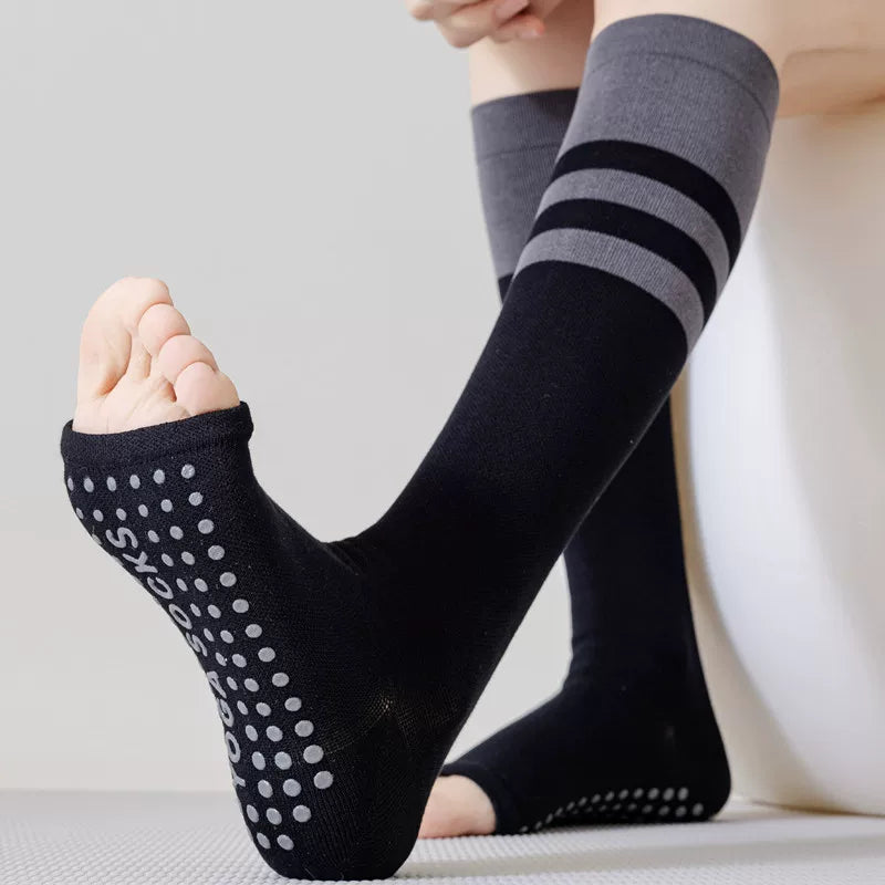 Hawecc | Professional Mid-Calf Non-Slip Pilates Socks