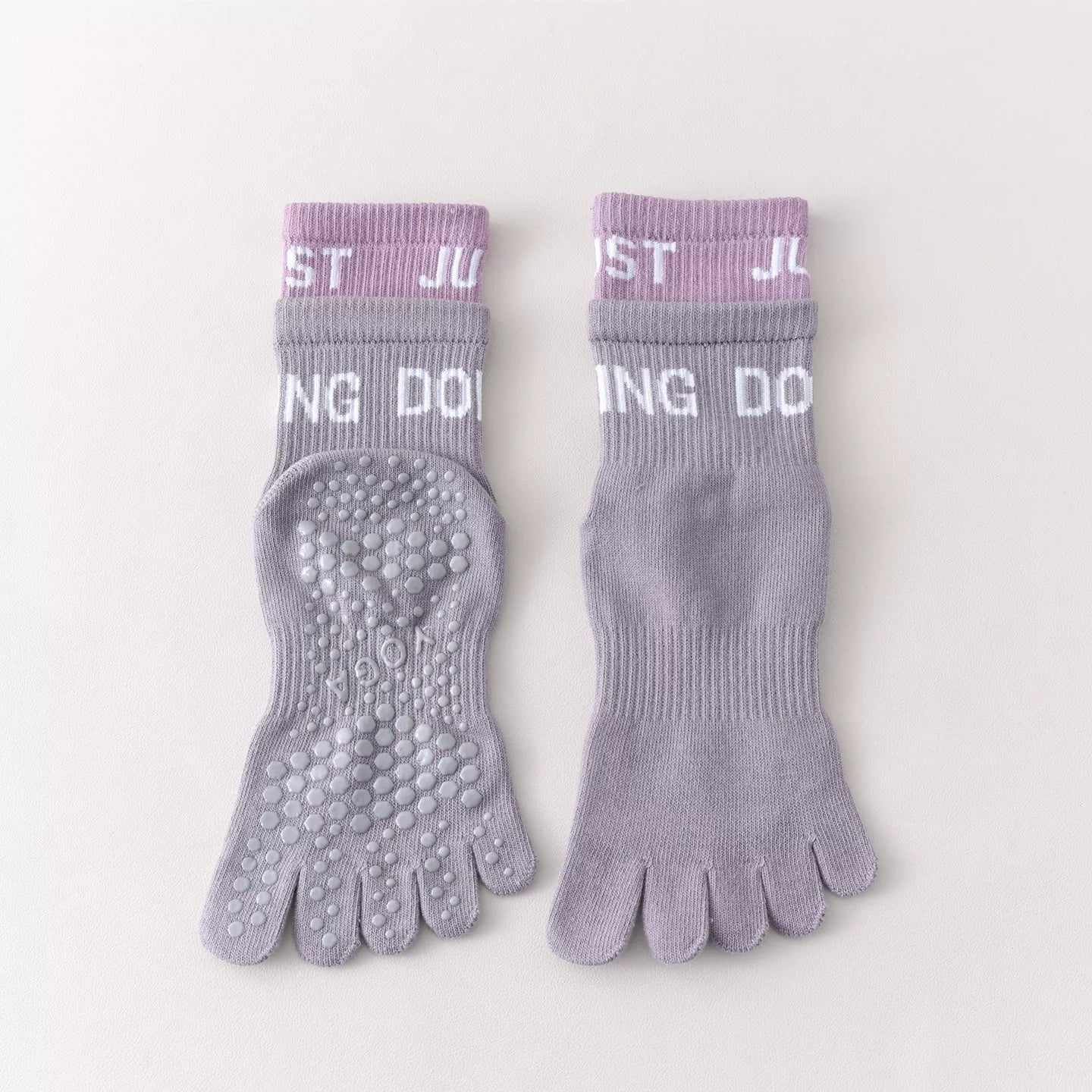 Hawecc | Indoor Yoga and Pilates Socks with Split Toe for Women