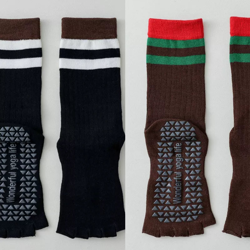 Hawecc | Women’s Professional Mid-Calf Socks for Indoor Floor Workouts