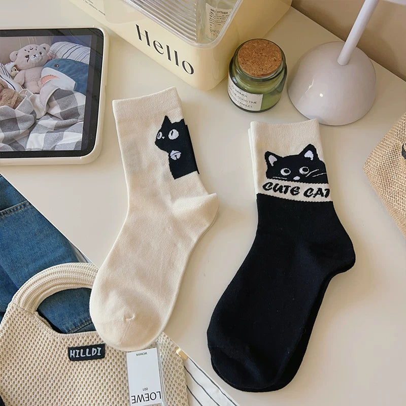 Hawecc | Mid-Calf Non-Slip Socks for Pilates and Yoga