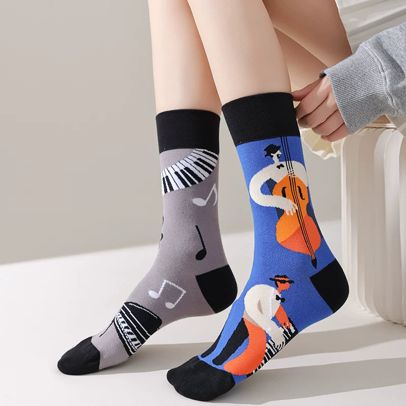 Hawecc | Indoor Fitness Socks for Women with Split-Toe