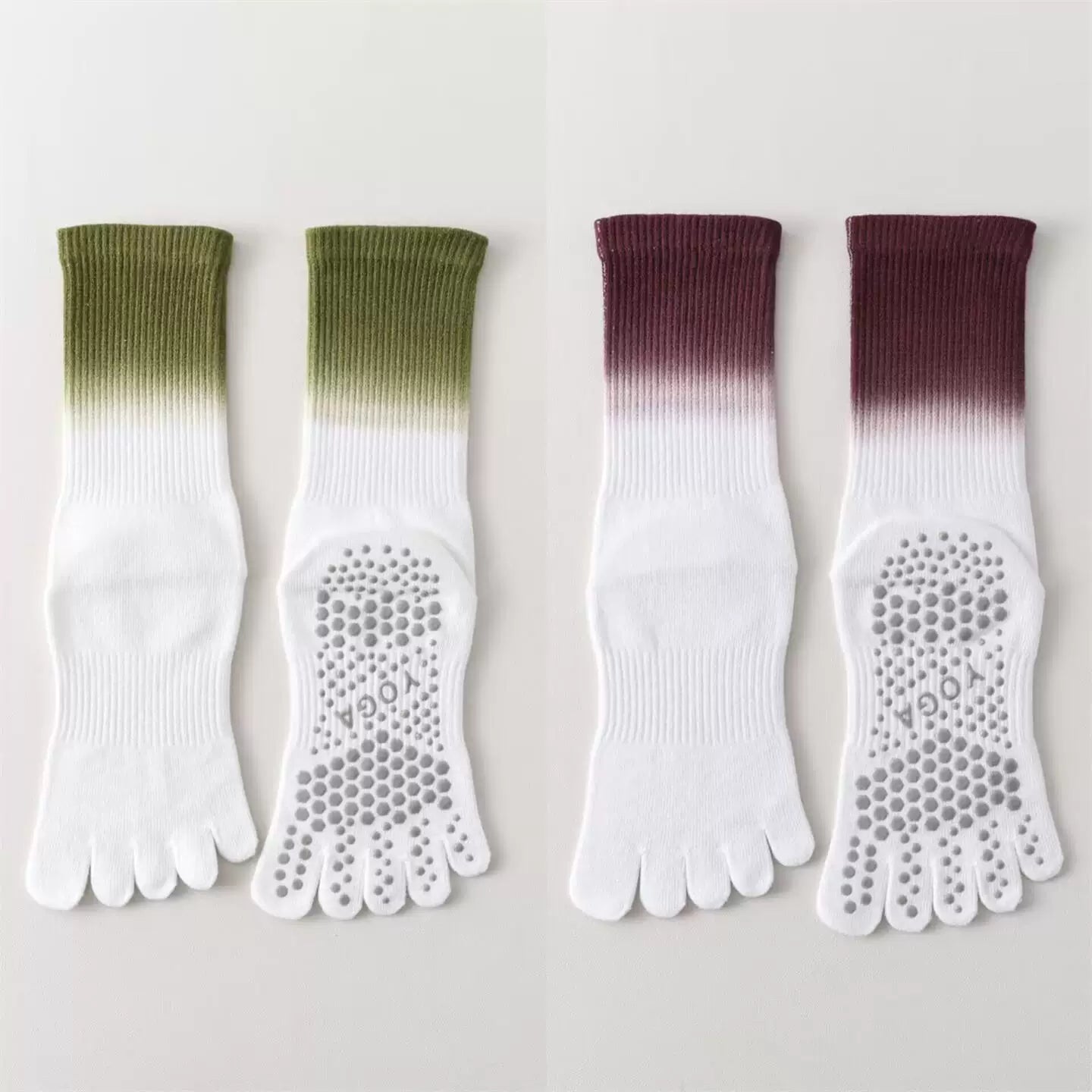 Hawecc | Women’s Non-Slip Split-Toe Fitness Socks