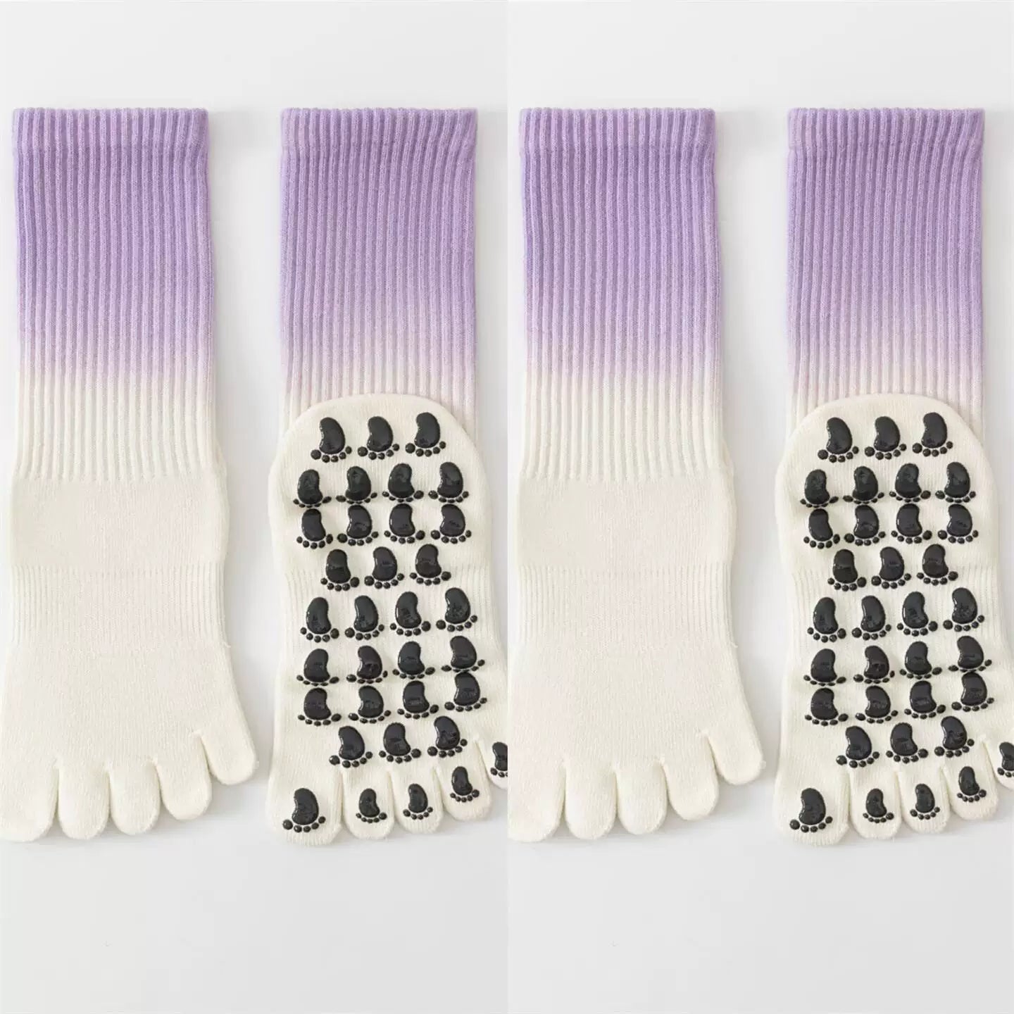 Hawecc | Mid-Calf Professional Yoga Socks for Women with Grip