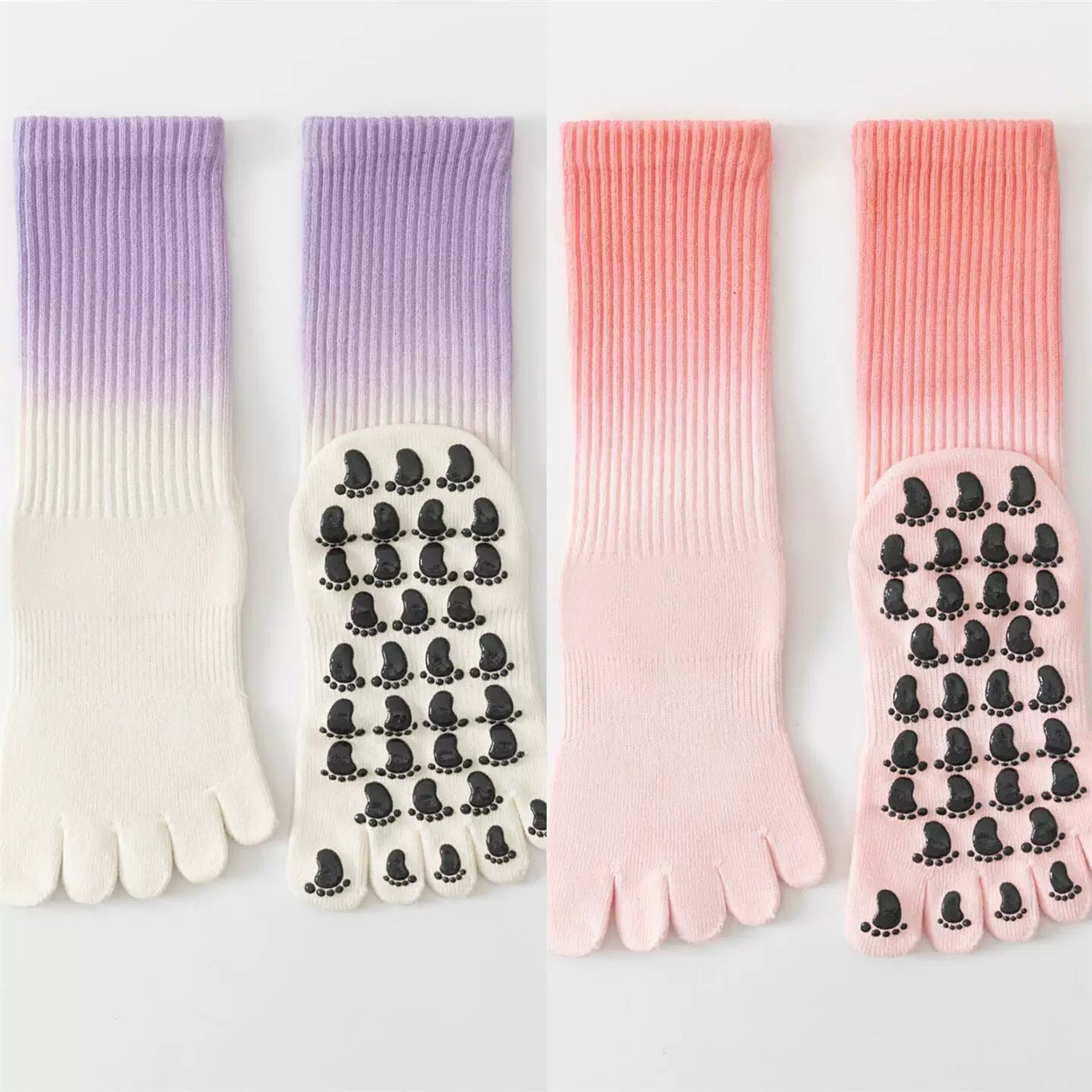 Hawecc | Mid-Calf Professional Yoga Socks for Women with Grip