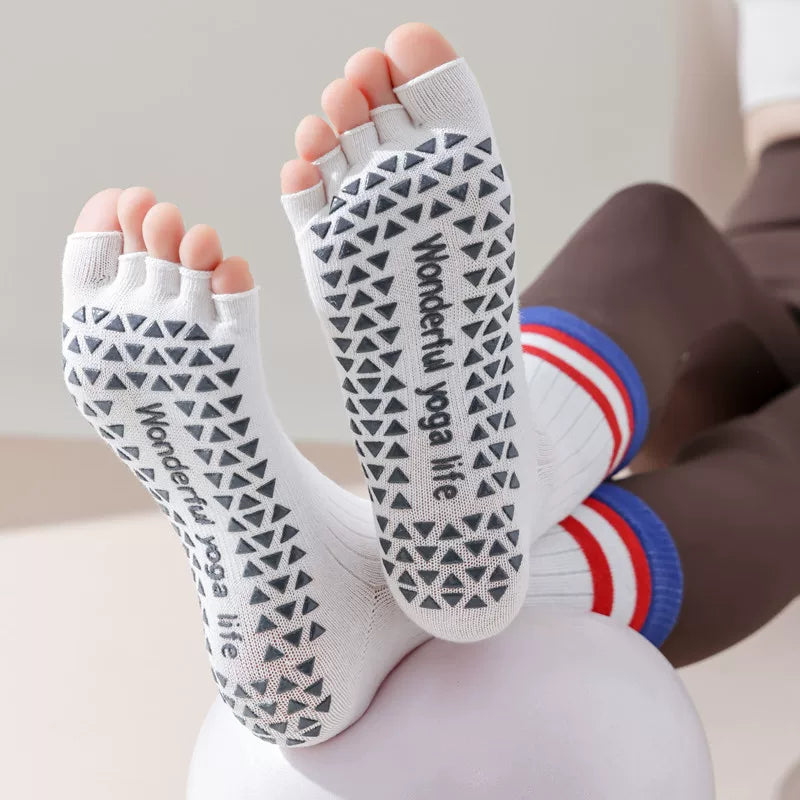 Hawecc | Women’s Professional Mid-Calf Socks for Indoor Floor Workouts