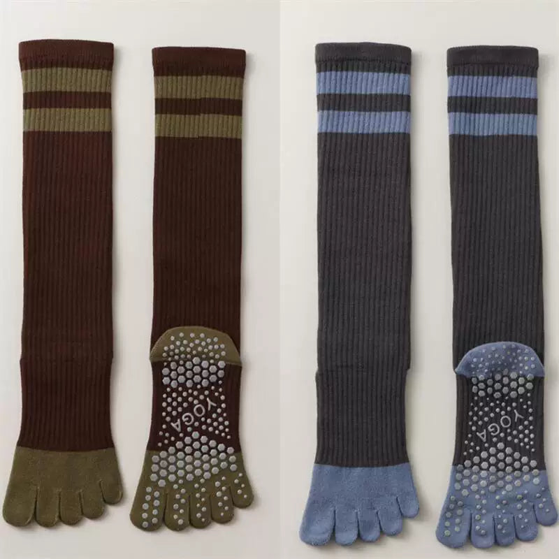 Hawecc | Indoor Mid-Calf Grip Socks for Women’s Fitness