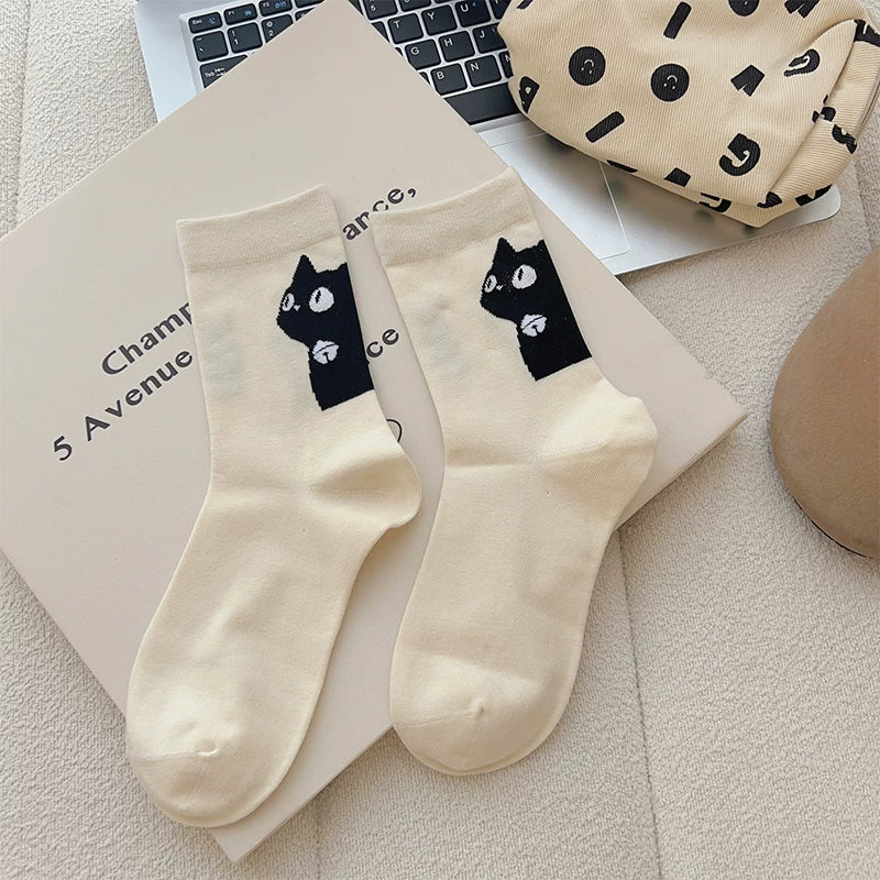 Hawecc | Mid-Calf Non-Slip Socks for Pilates and Yoga