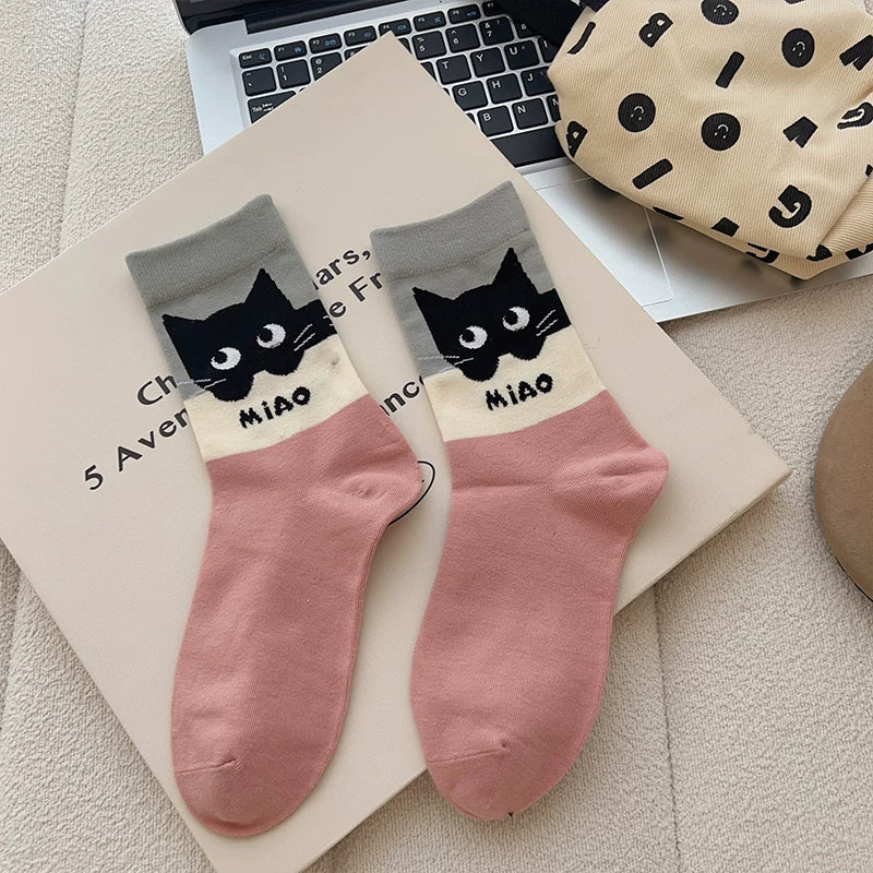 Hawecc | Mid-Calf Non-Slip Socks for Pilates and Yoga