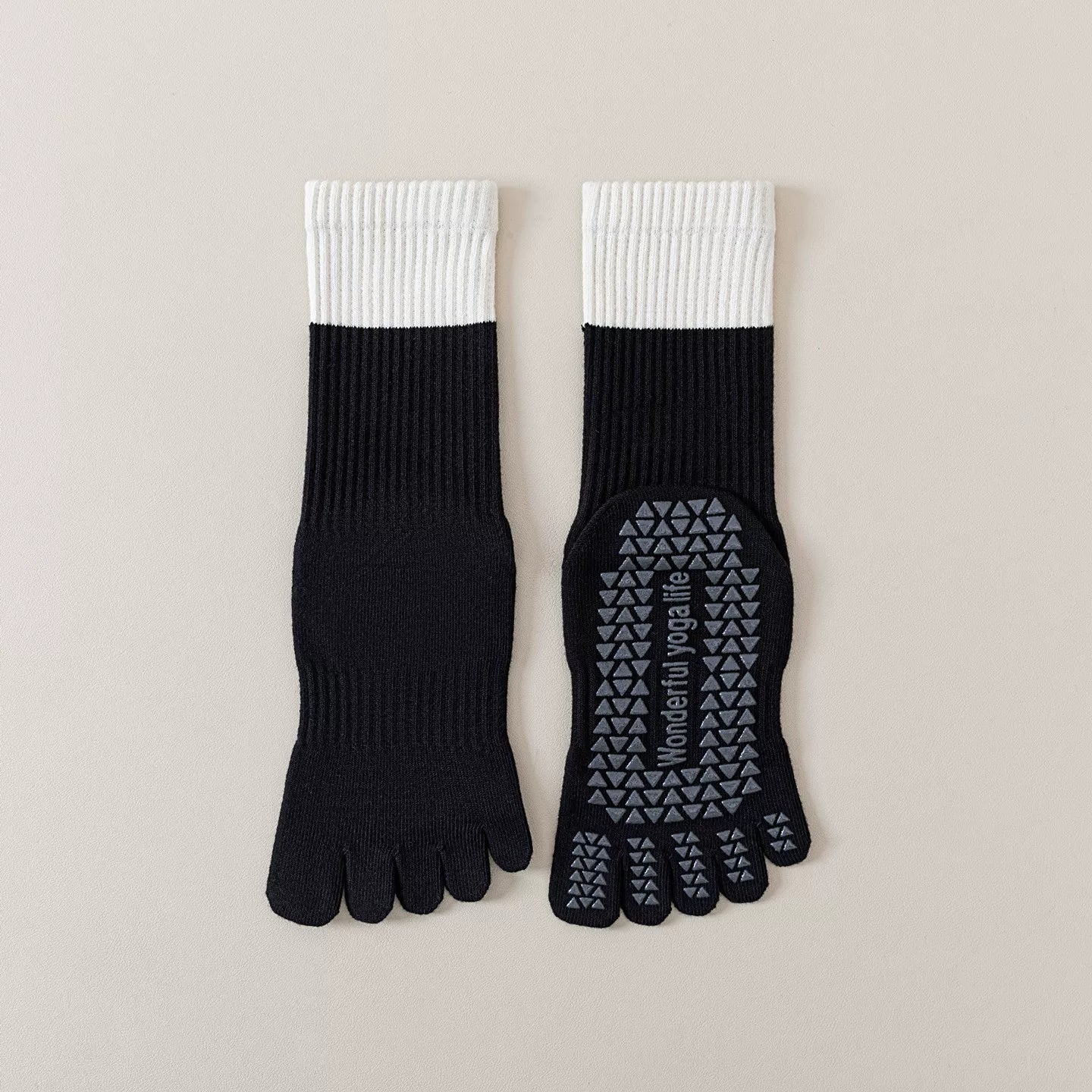 Hawecc | Non-Slip Pilates and Yoga Socks for Women’s Mid-Calf Comfort