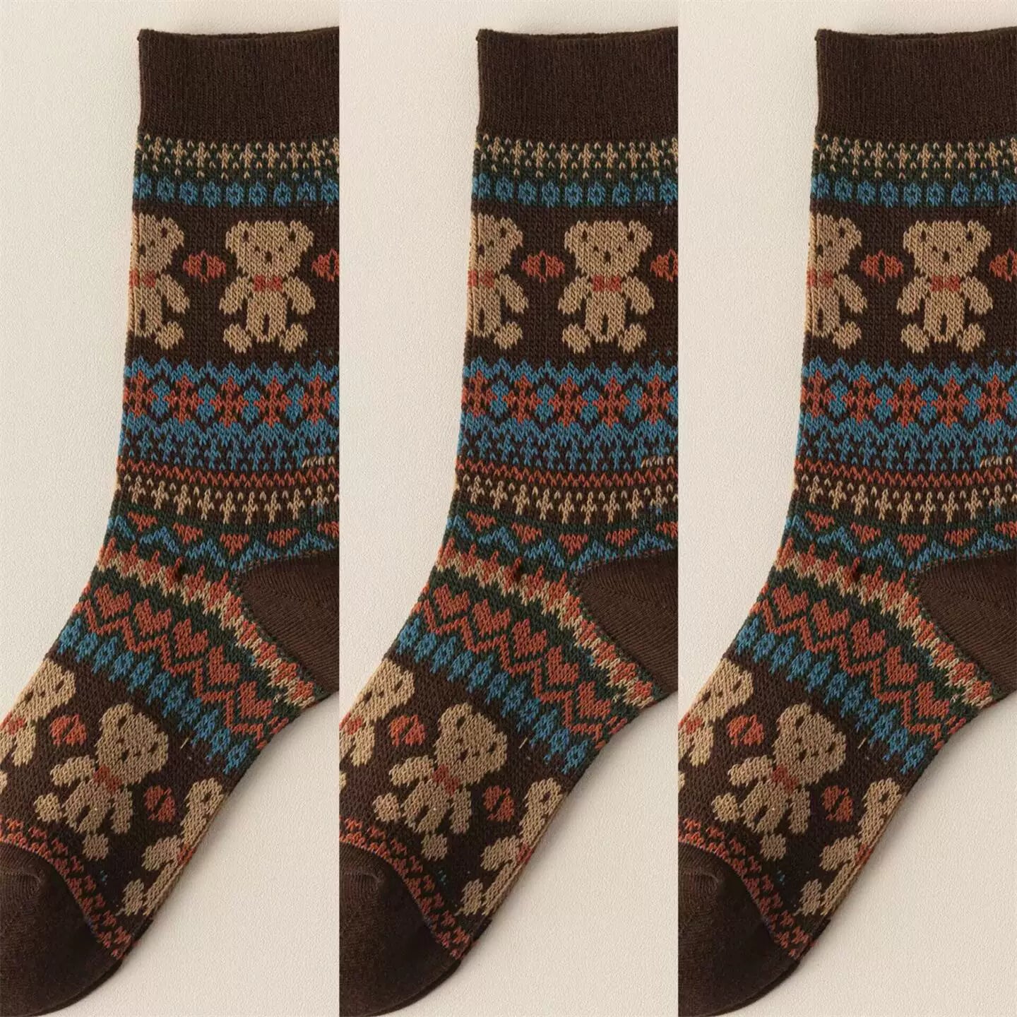 Hawecc | Split-Toe Mid-Calf Socks for Home and Studio Fitness