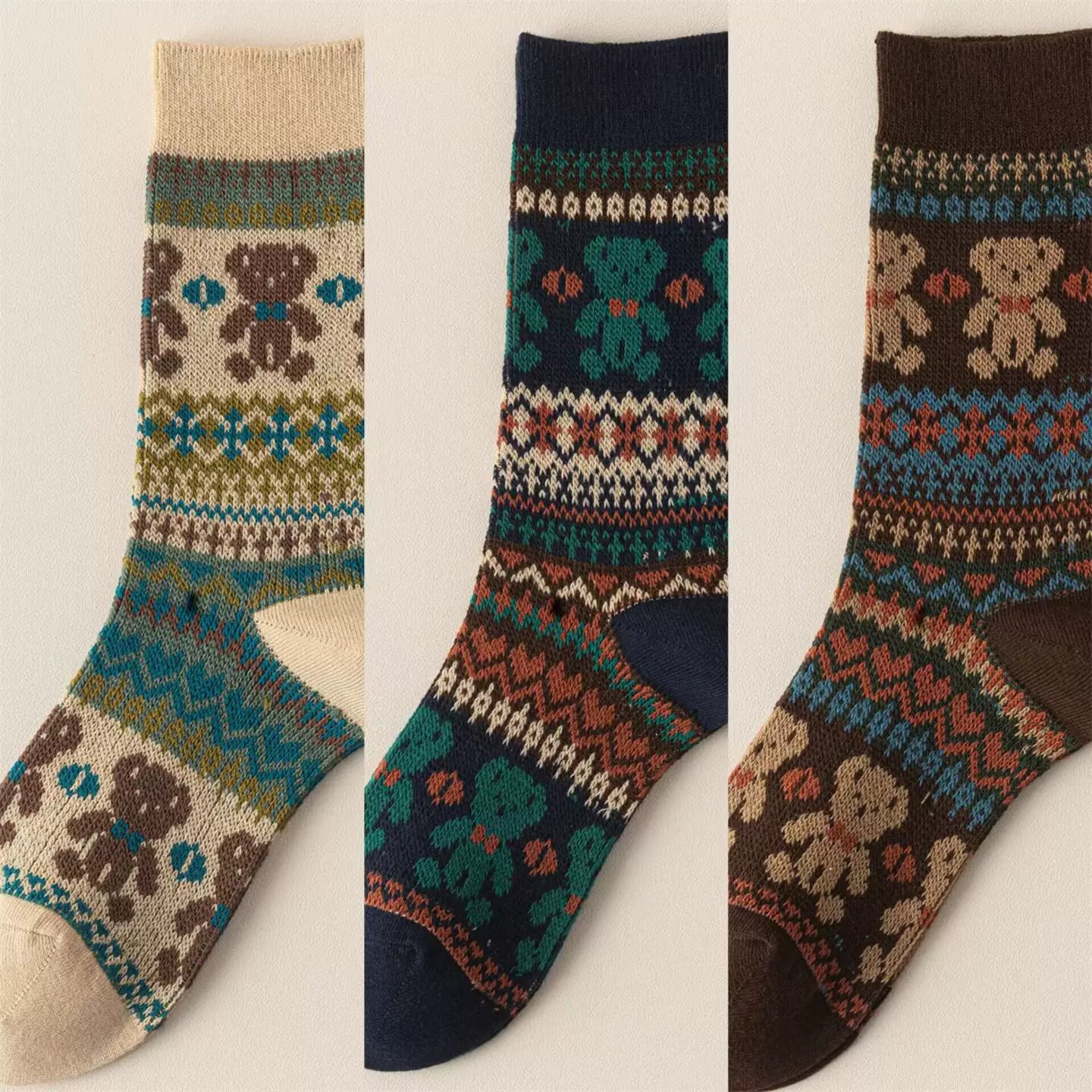 Hawecc | Split-Toe Mid-Calf Socks for Home and Studio Fitness