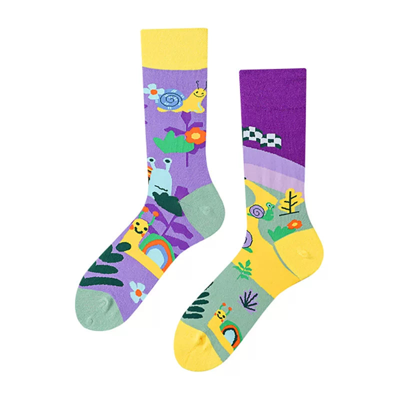 Hawecc | Mid-Calf Grip Socks for Indoor Home Practice