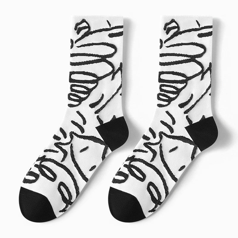 Hawecc | Women’s Indoor Split-Toe Mid-Calf Socks