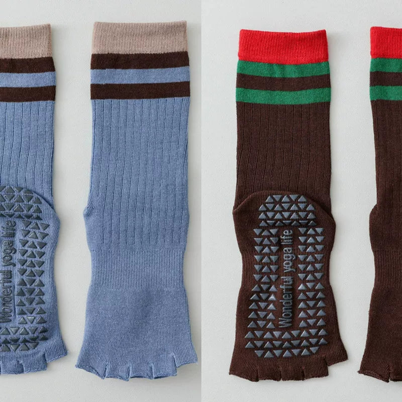 Hawecc | Women’s Professional Mid-Calf Socks for Indoor Floor Workouts