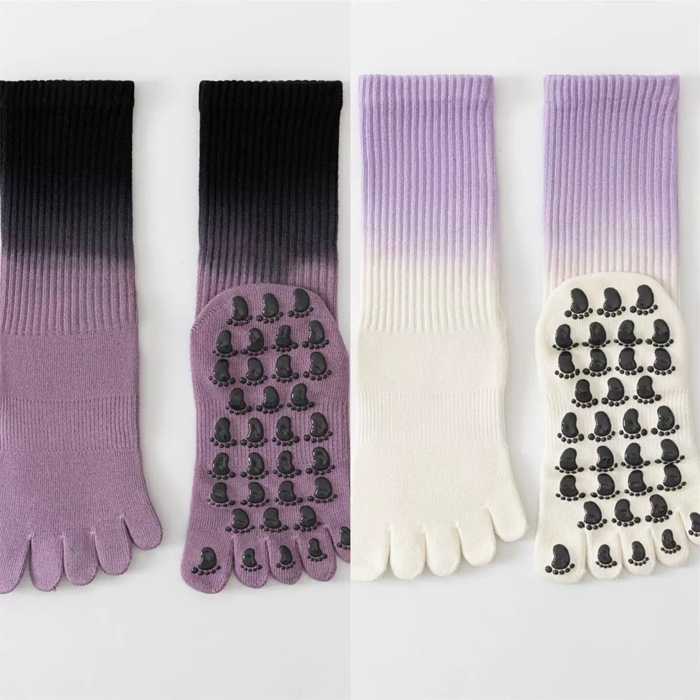 Hawecc | Mid-Calf Professional Yoga Socks for Women with Grip