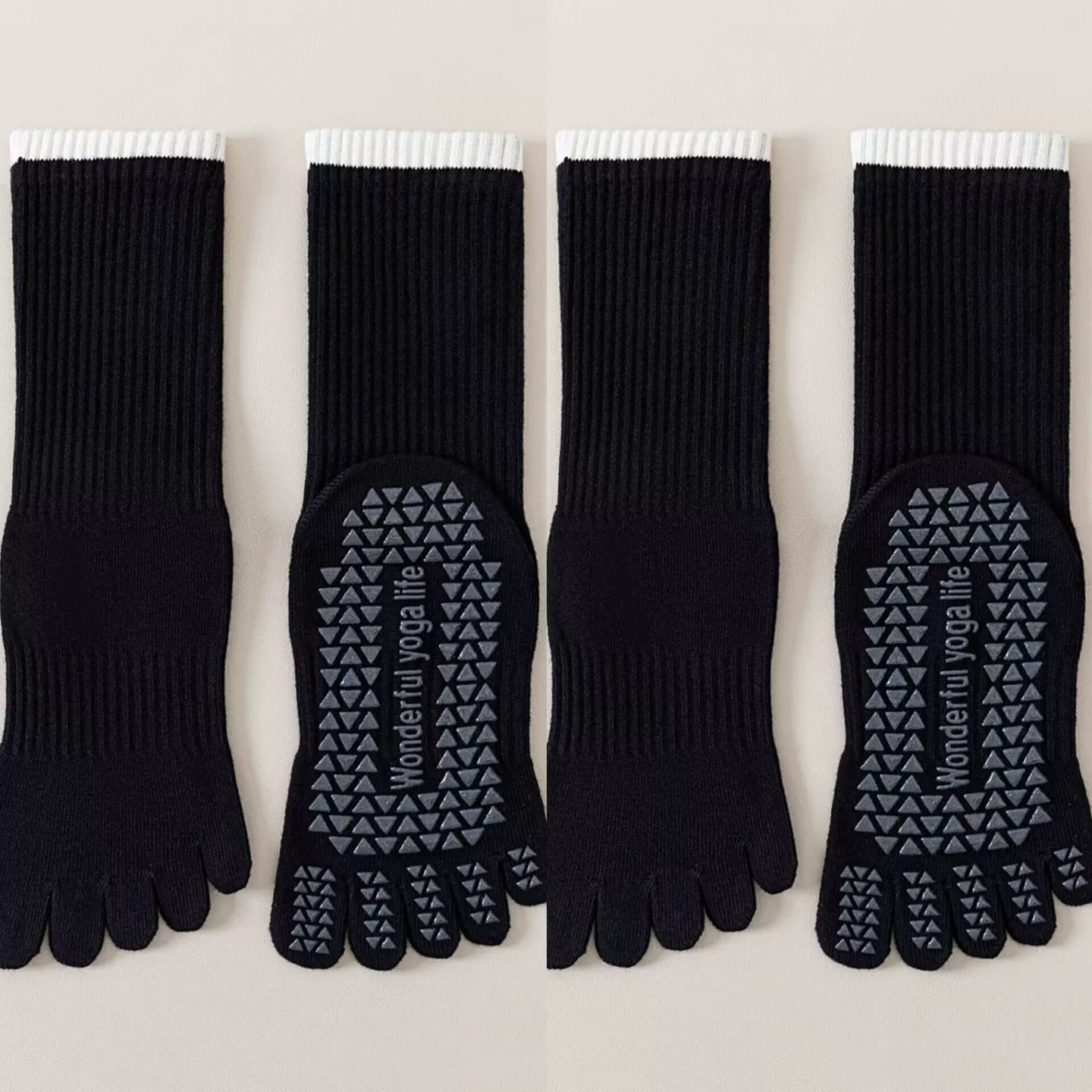 Hawecc | Women’s Indoor Fitness Socks with Split Toe