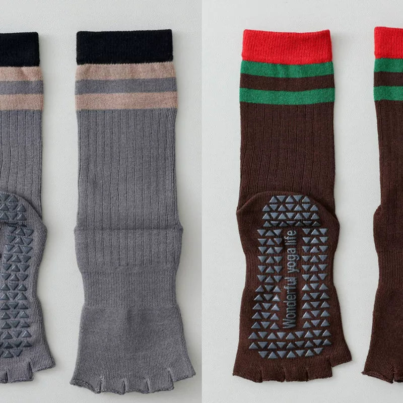 Hawecc | Women’s Professional Mid-Calf Socks for Indoor Floor Workouts