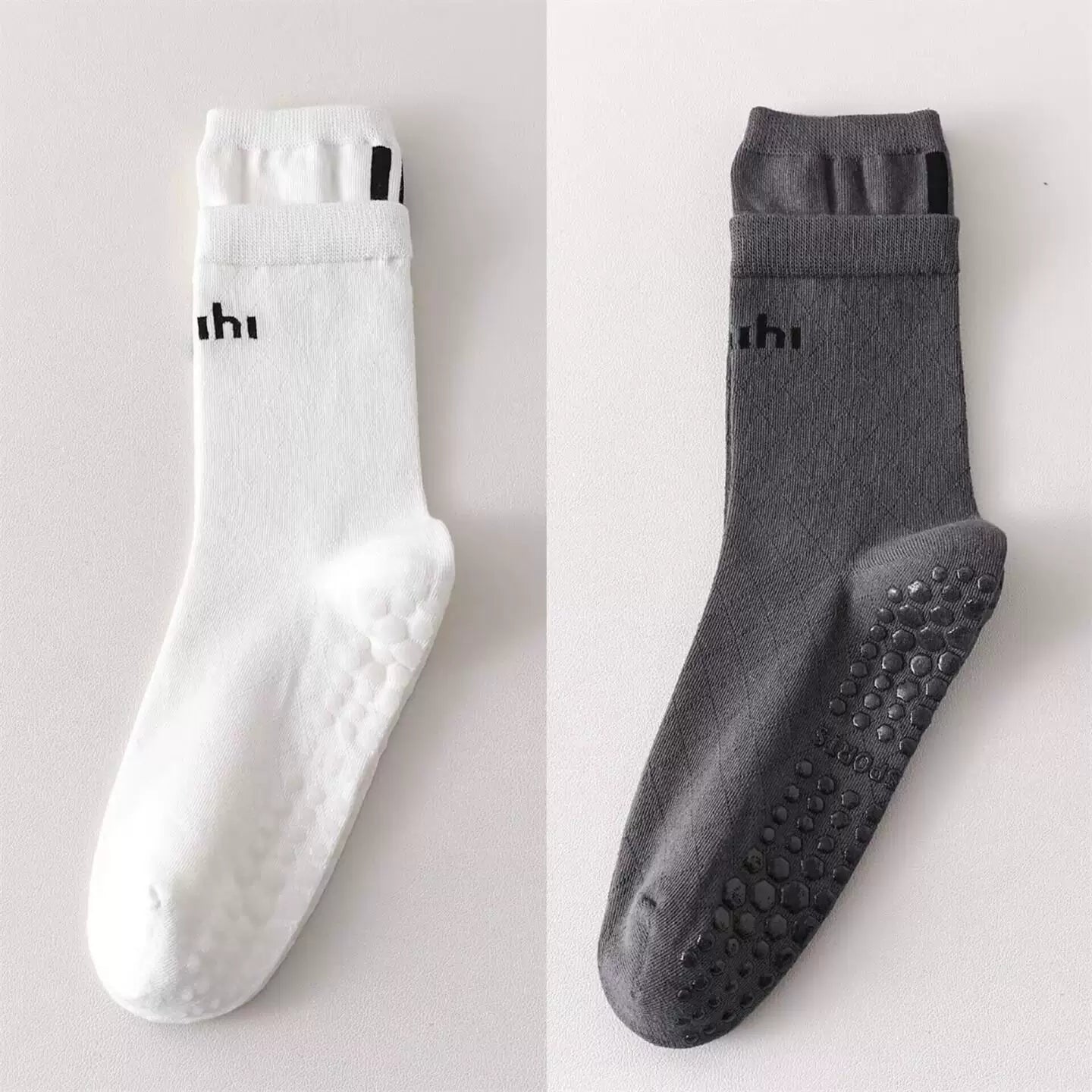 Hawecc | Women’s Mid-Calf Non-Slip Pilates Socks