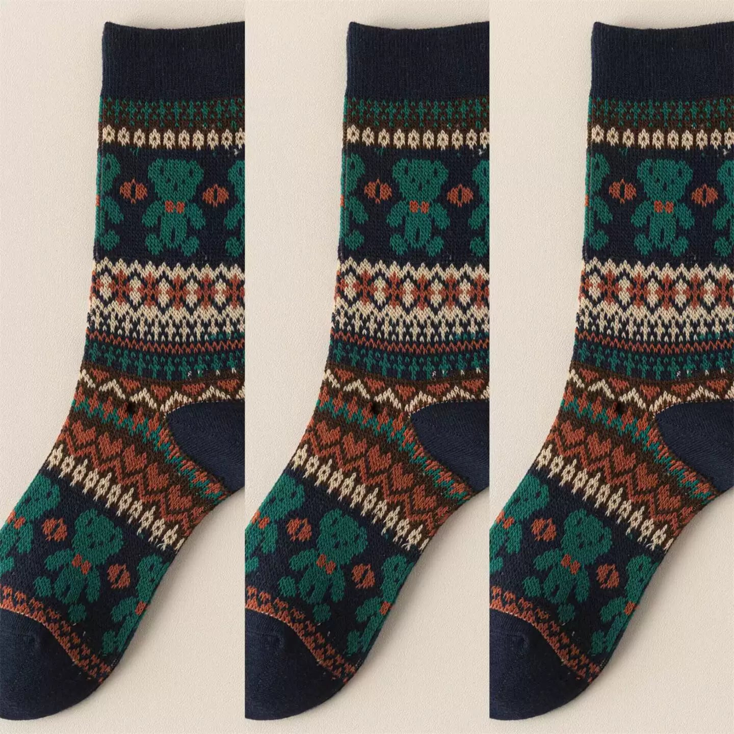 Hawecc | Split-Toe Mid-Calf Socks for Home and Studio Fitness