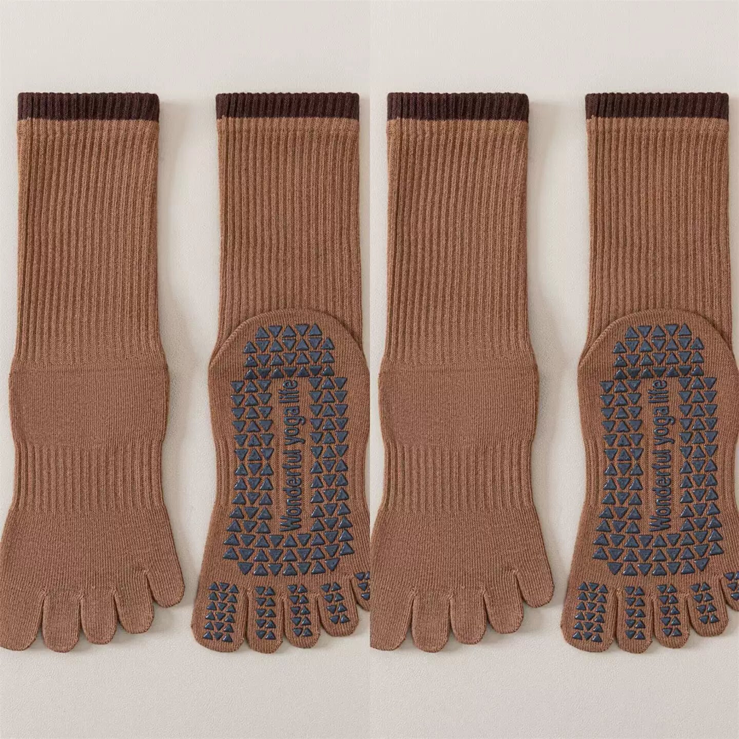 Hawecc | Women’s Indoor Fitness Socks with Split Toe