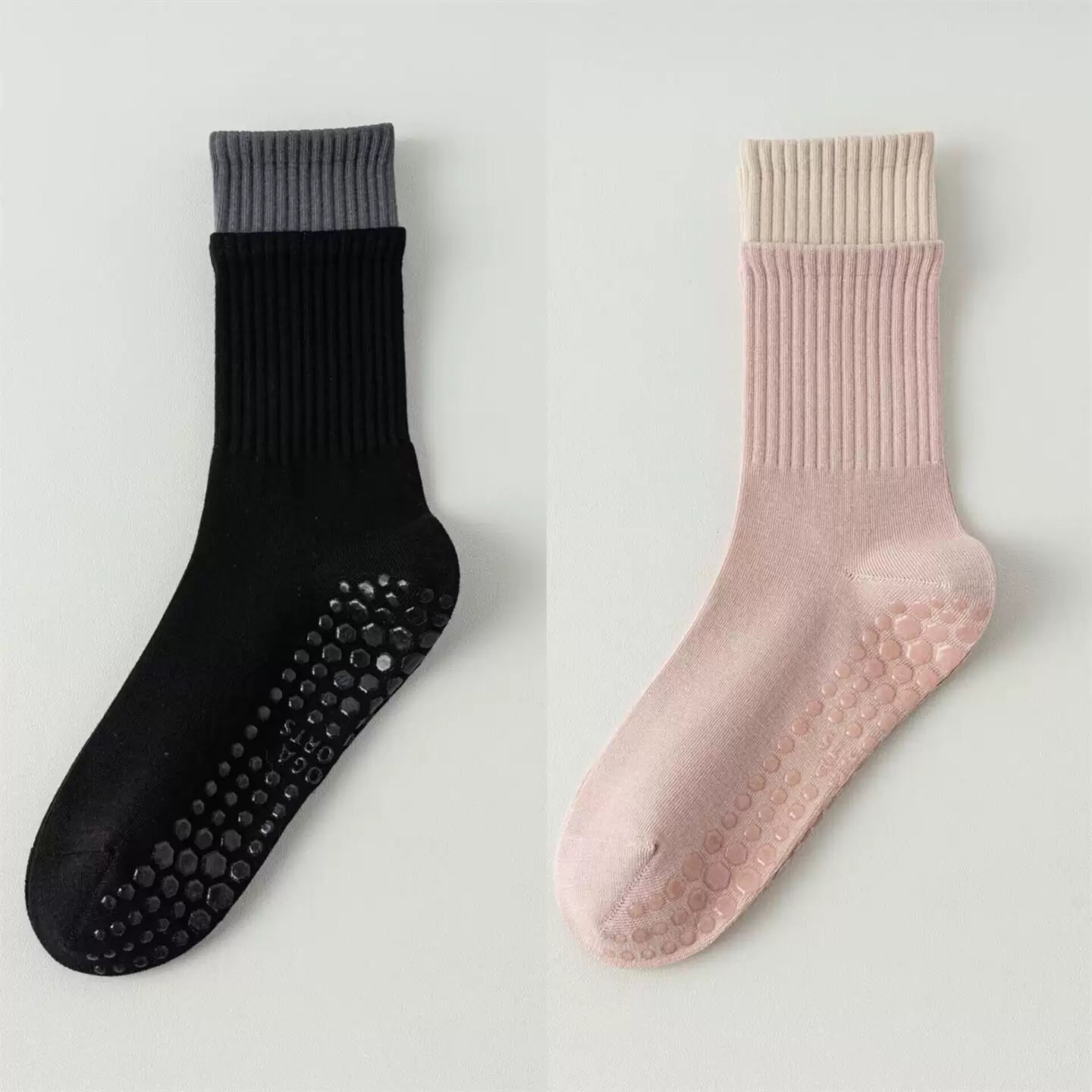 Hawecc | Women’s Non-Slip Split-Toe Socks for Pilates and Yoga
